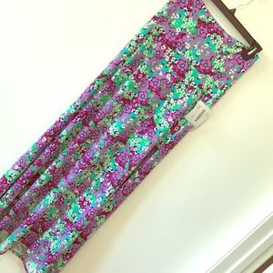 LuLaRoe floral maxi skirt NWT